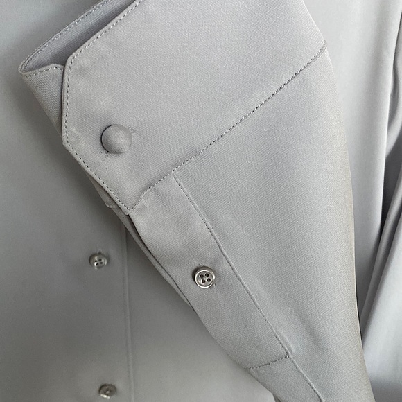 Helmut Lang NWT Silk Crepe Button Front Blouse - Picture 5 of 12